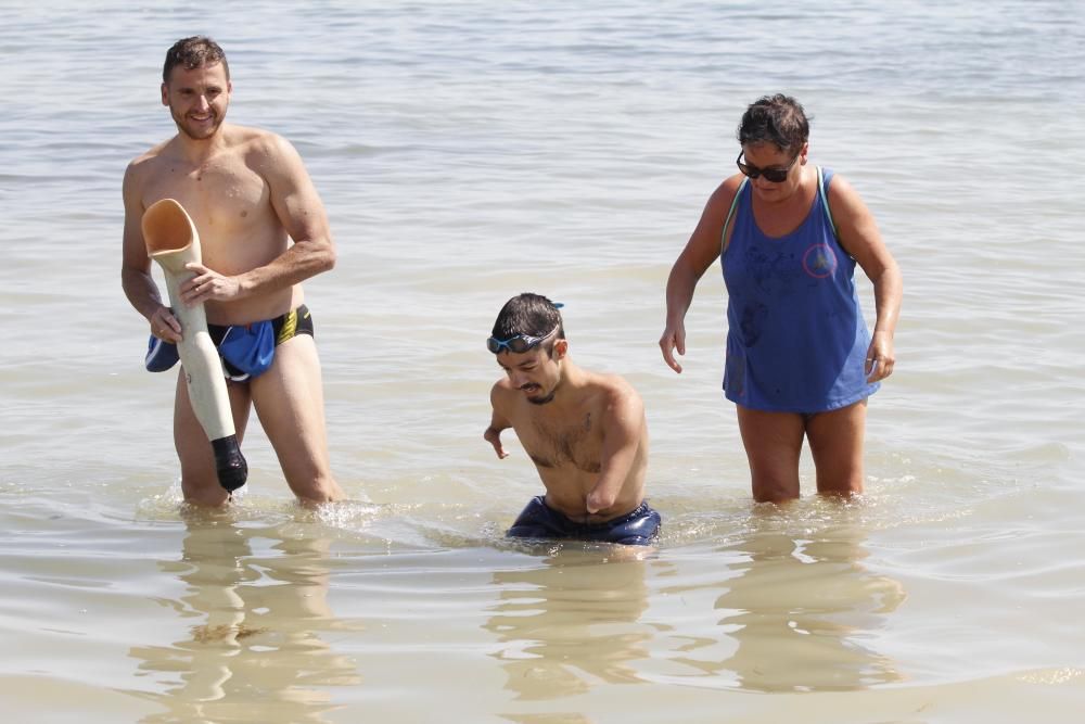 Mancojo logra cruzar el Mar Menor