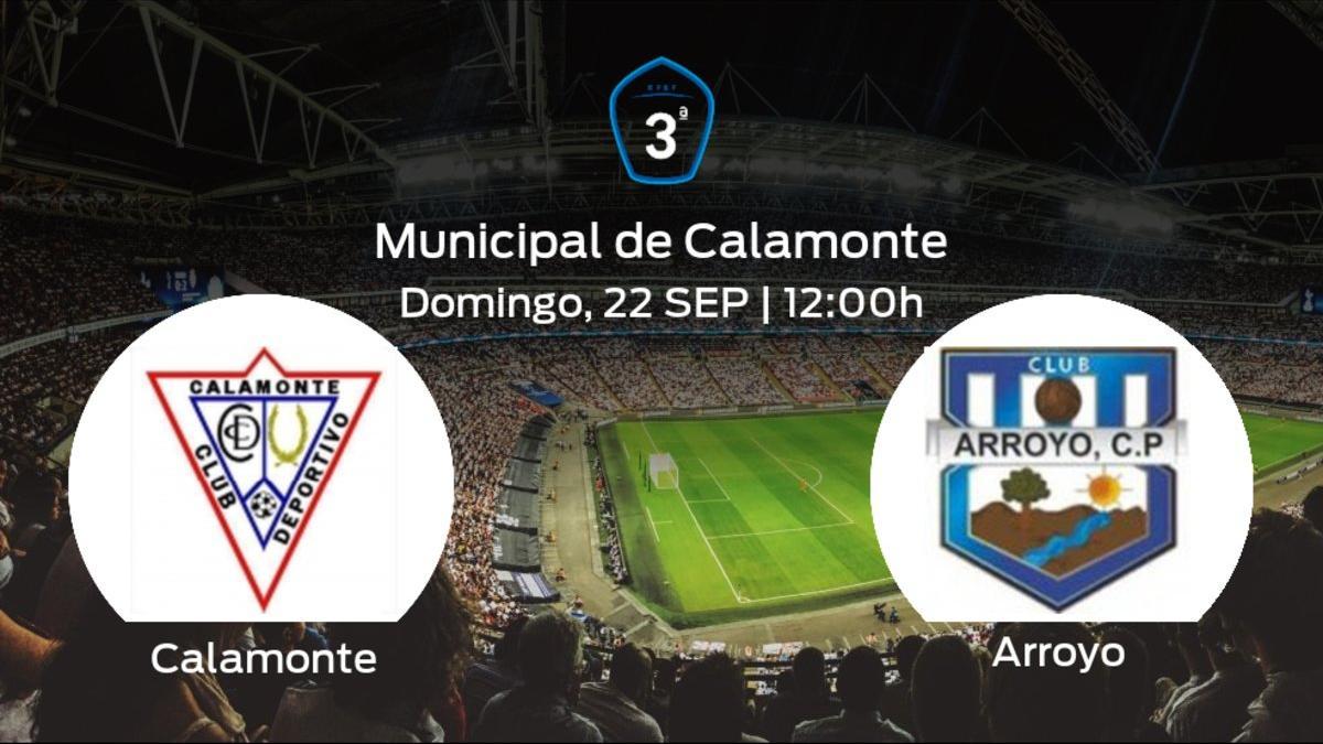 Jornada 5 de la Tercera División: previa del duelo Calamonte - Arroyo