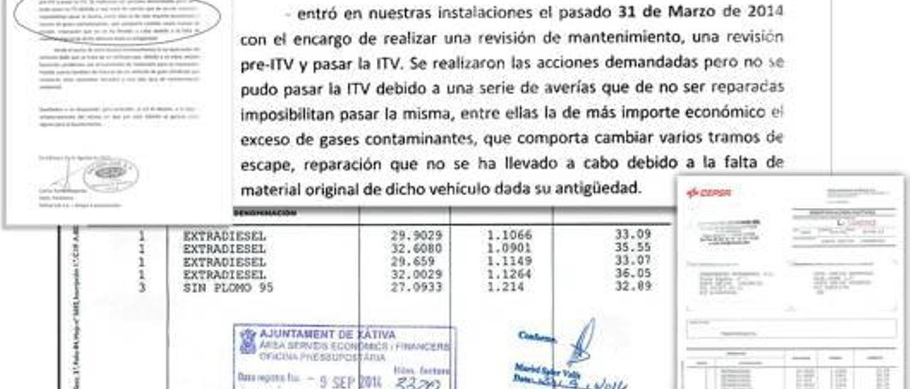 El taller confirma que el coche oficial investigado en Xàtiva lleva más de un año inoperativo
