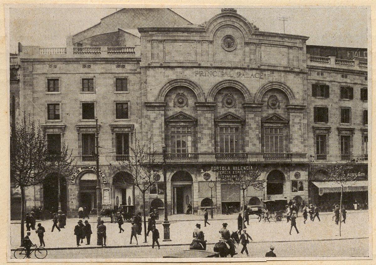 El Teatre Principal, nada menos que con Tórtola Valencia en cartel.