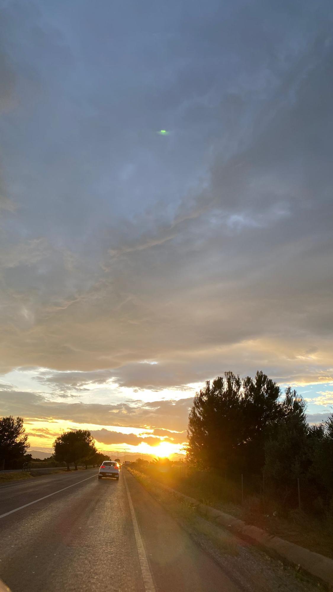 Imagen del punto verde desde la carretera