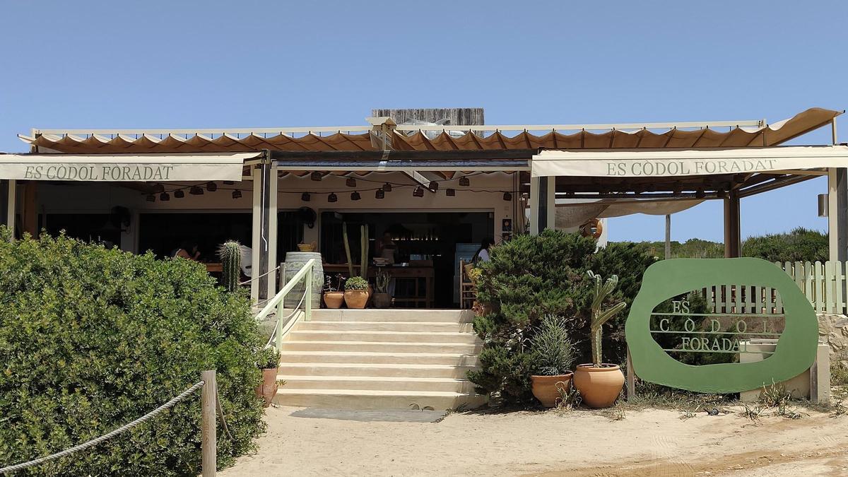 El chiringuito Es Còdol Foradat, en Formentera.