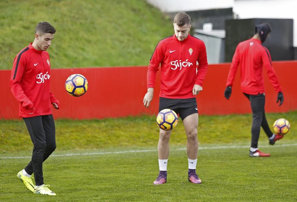 Entrenamiento del Sporting