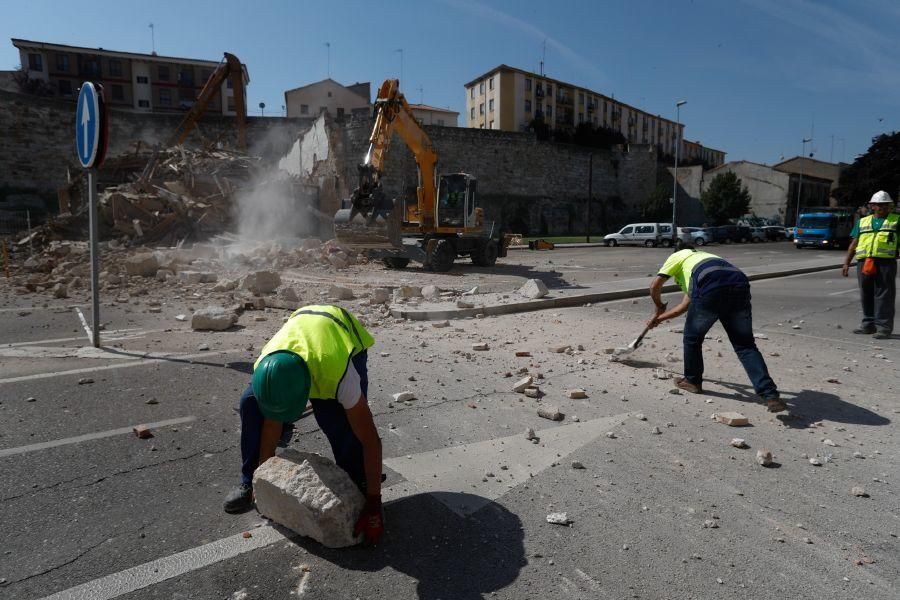 Derribo para liberar la muralla en Zamora