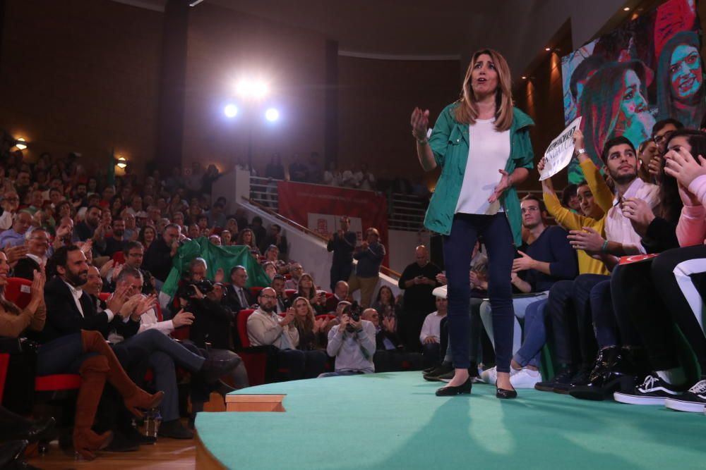 Susana Díaz participa en un acto electoral en la Facultad de Derecho