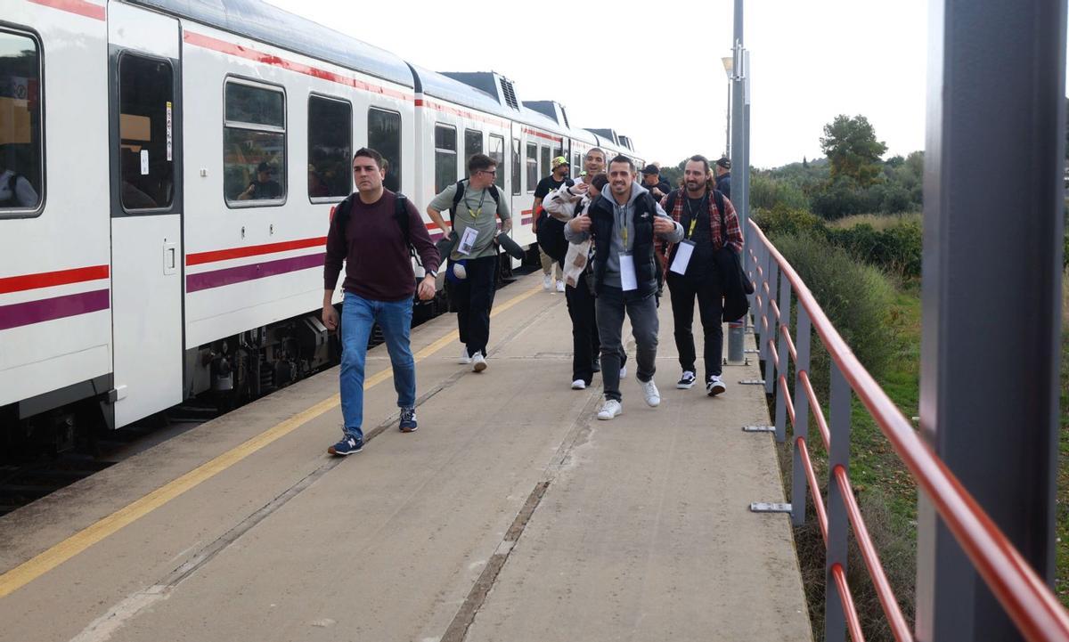 Primer viaje de la línea C3 de Cercanías hacia el circuito de Cheste