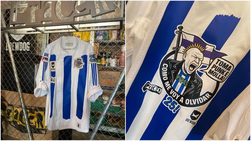 El restaurante Pracer se viste de blanquiazul para conmemorar el título de Liga del Dépor