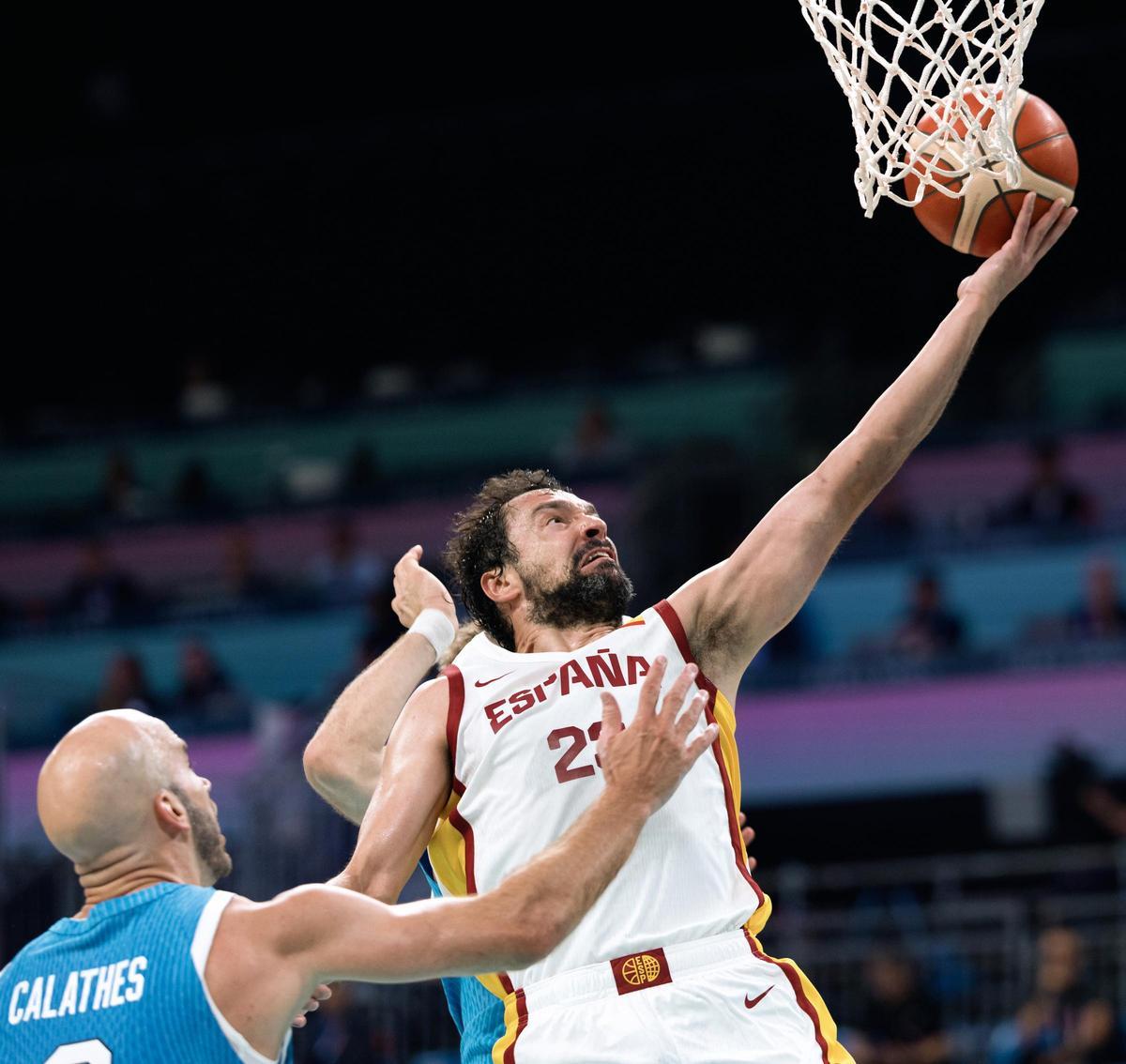 Baloncesto en los Juegos Olímpicos: España - Grecia, en imágenes.