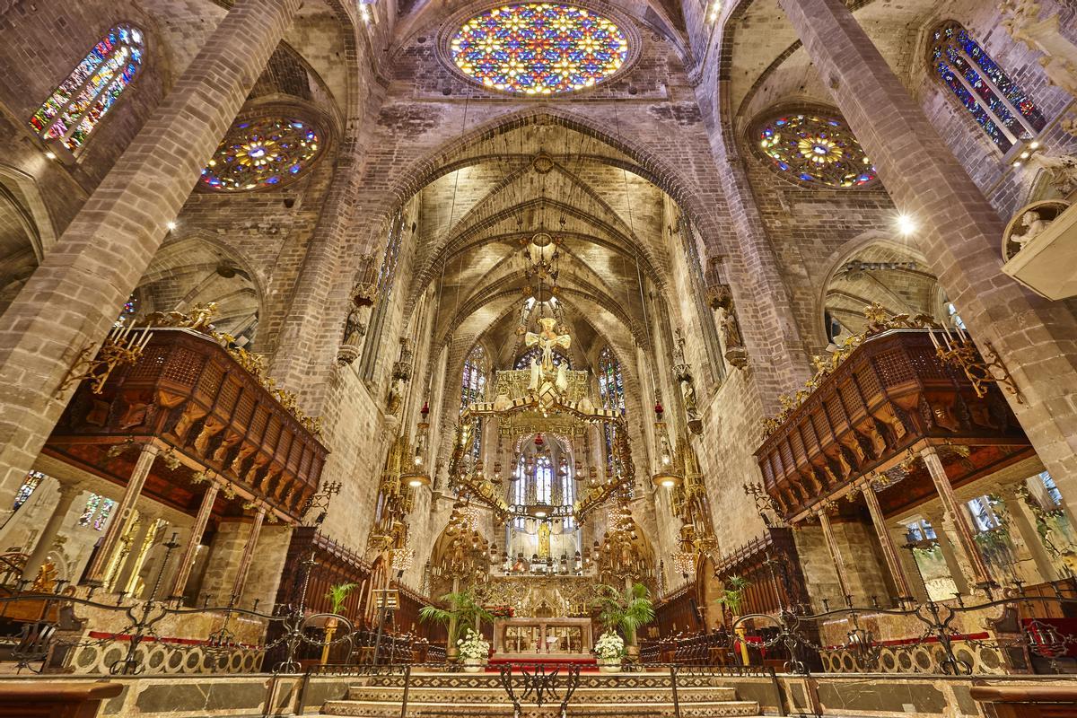 Interior de la Catedral de Palma de Mallorca