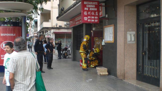 Incendio en un restaurante chino de General Riera