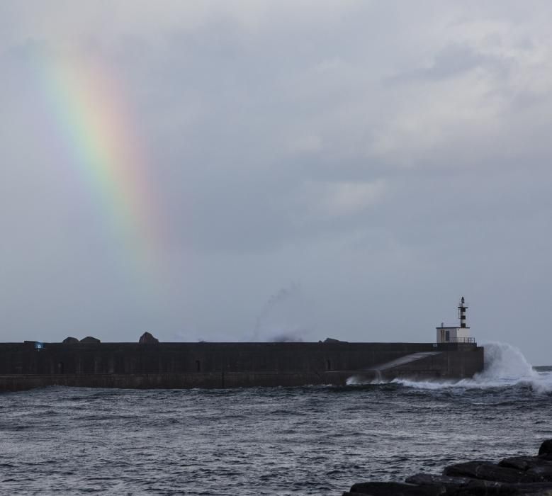 Temporal de viento y oleaje en Asturias