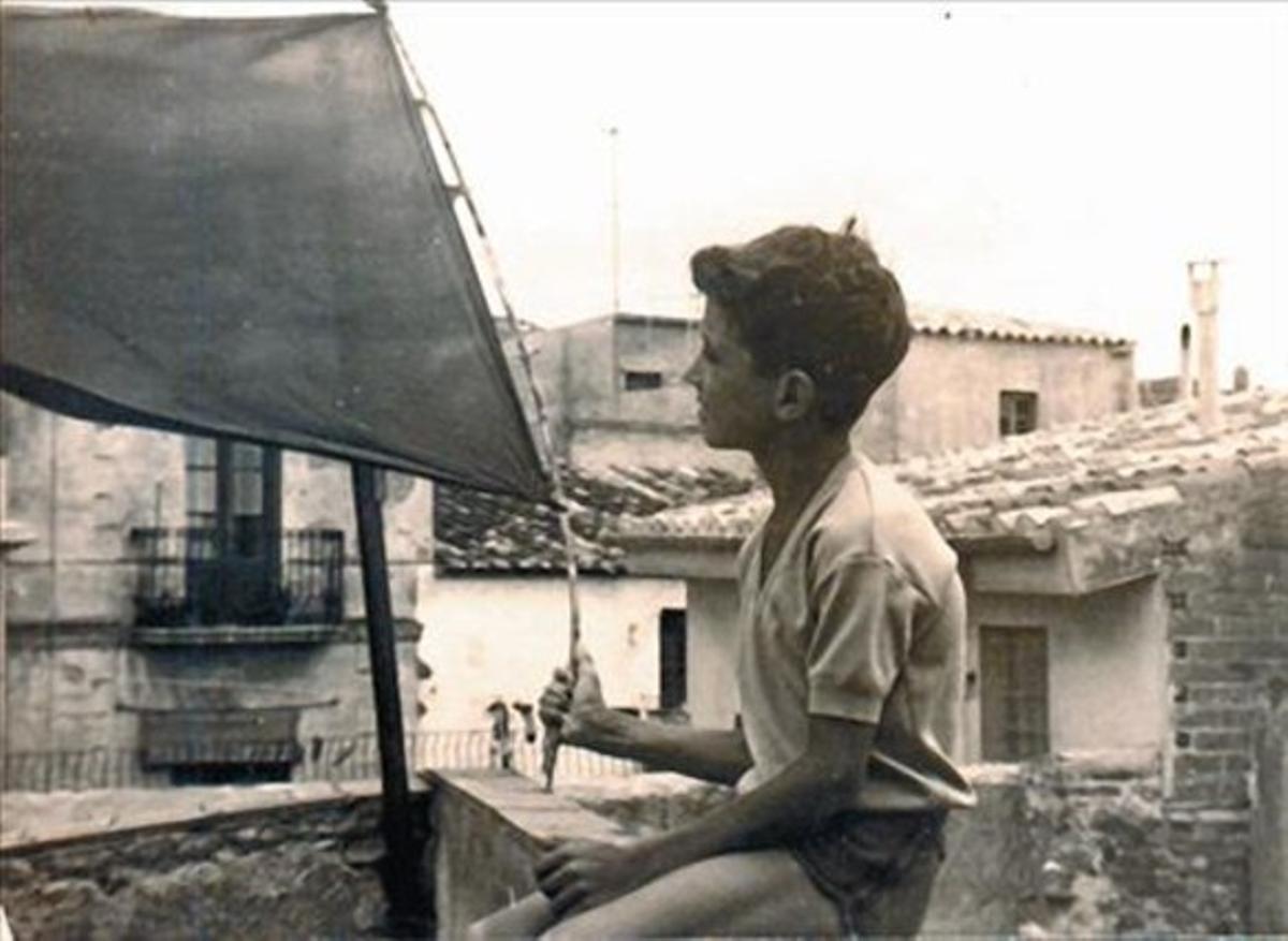 Alfred Rodríguez Picó, a Llançà en una foto del juliol del 1967.