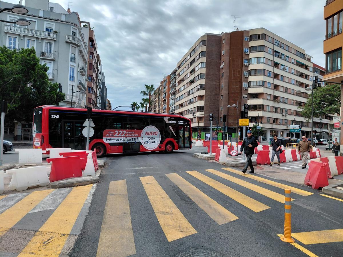 Obras en Giorgeta y Pérez Galdós