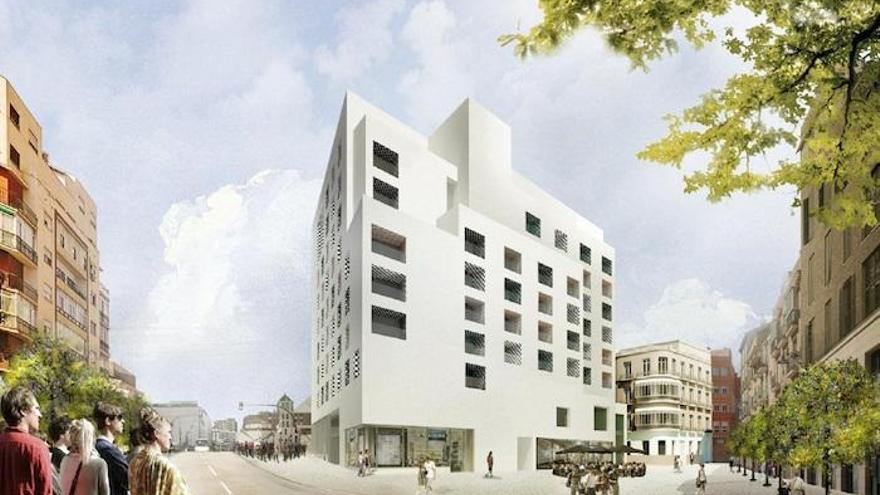 Proyecto del hotel de Moneo.