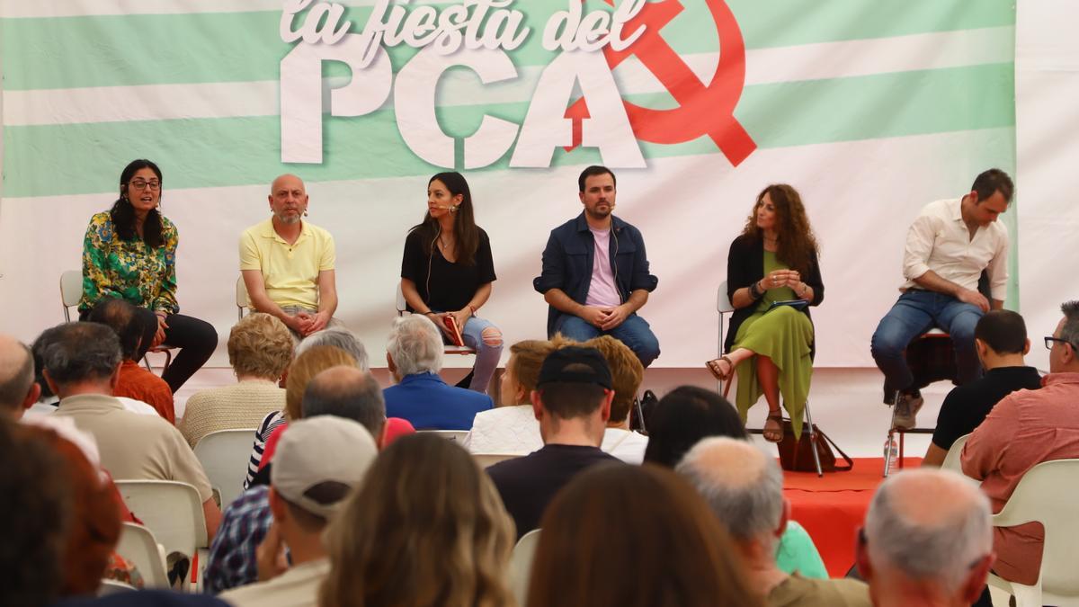 Imagen de la Fiesta del PCA en abril del año pasado, en la que intervino el entonces ministro Alberto Garzón.