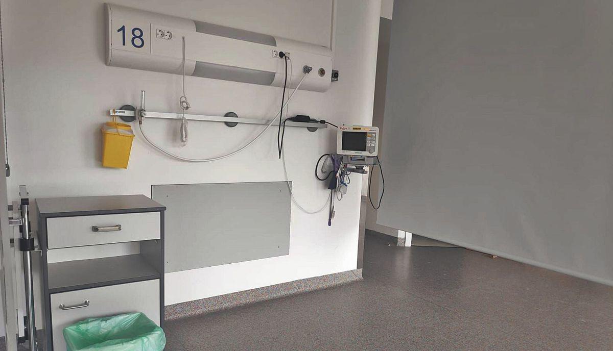 Uno de los nuevos puestos de reanimación del Hospital de Cabueñes.