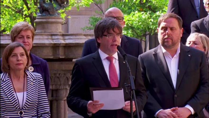 Declaració íntegra de Puigdemont anunciant el referèndum