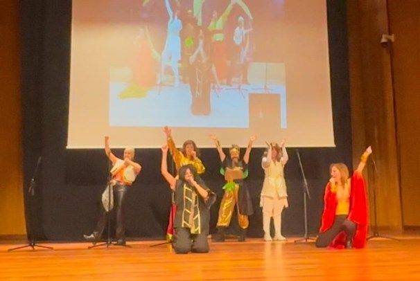 Un momento del Festivalga, la cita con la música donde los niños son los teloneros de Eurovisión.