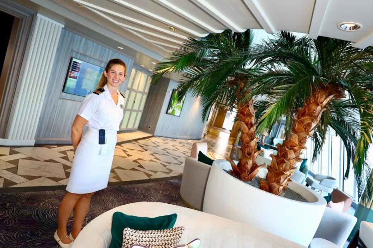 Miriam desde una de sus zonas favoritas del crucero