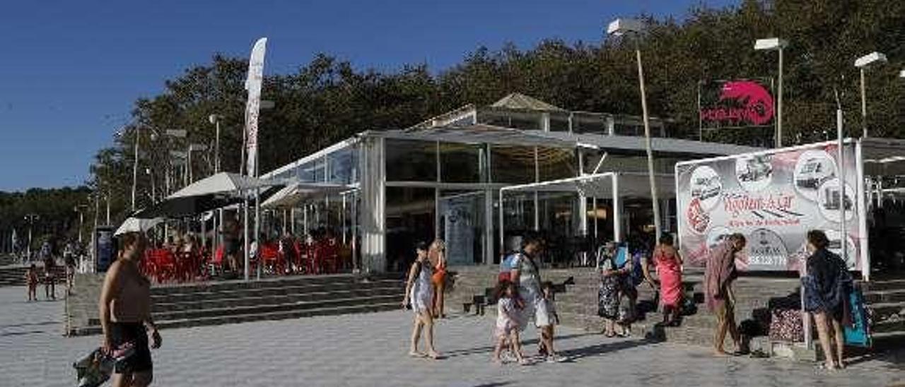 La cafetería Camaleón, ubicada en la playa de Samil. // R. Grobas