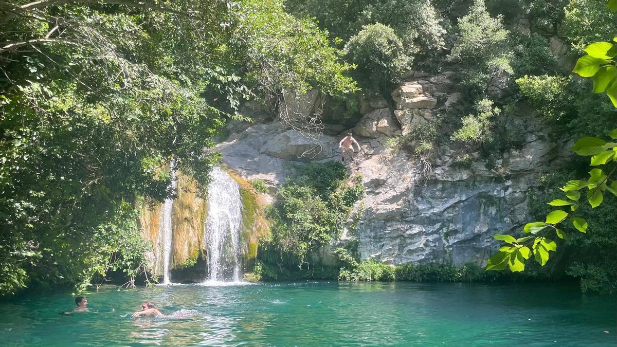 La zona del gorg blau de Sadernes.
