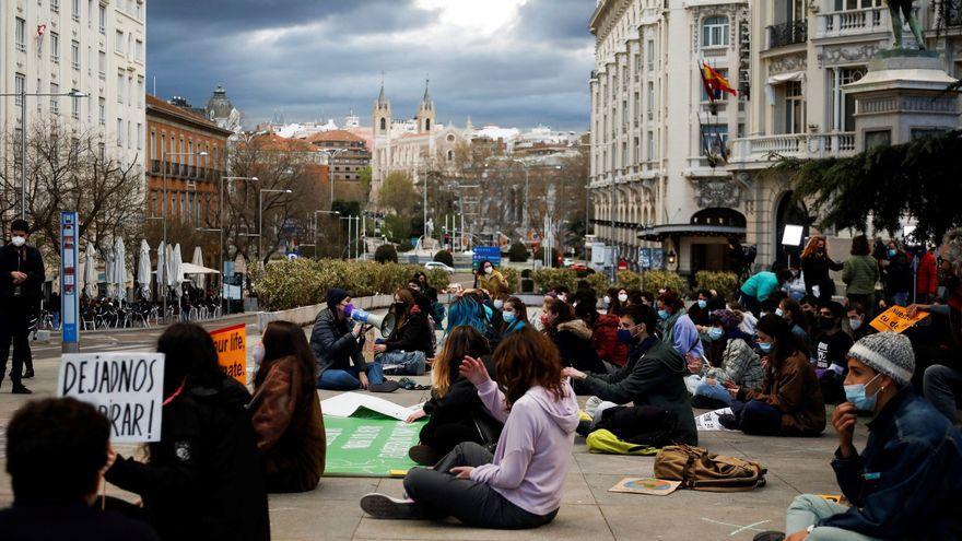 Una protesta por el cambio climático celebrada el pasado día 19