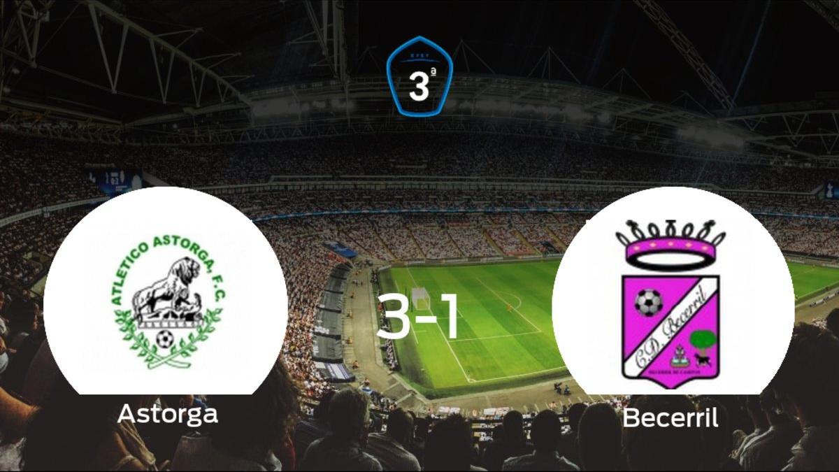 El At. Astorga consigue los tres puntos frente al Becerril (3-1)