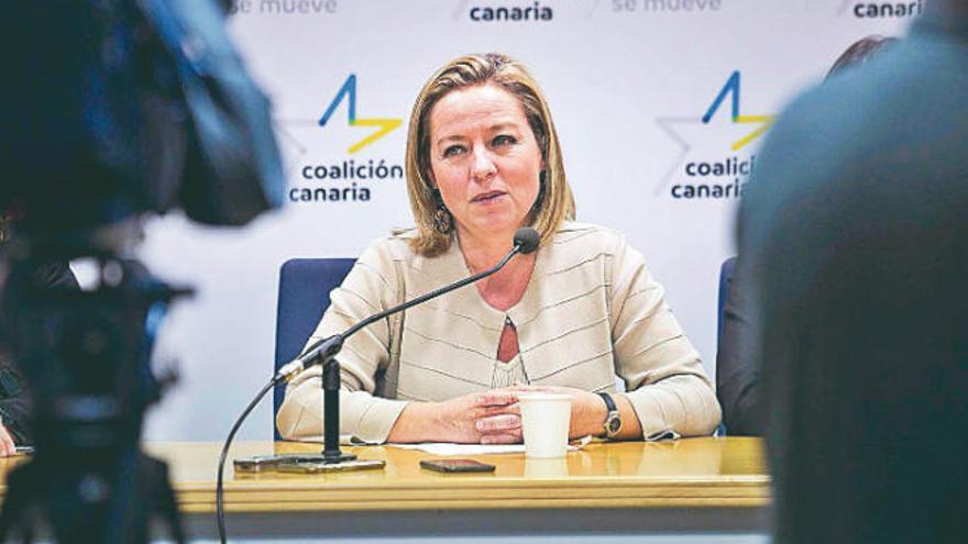 Ana Oramas, en un Consejo Político de Coalición.