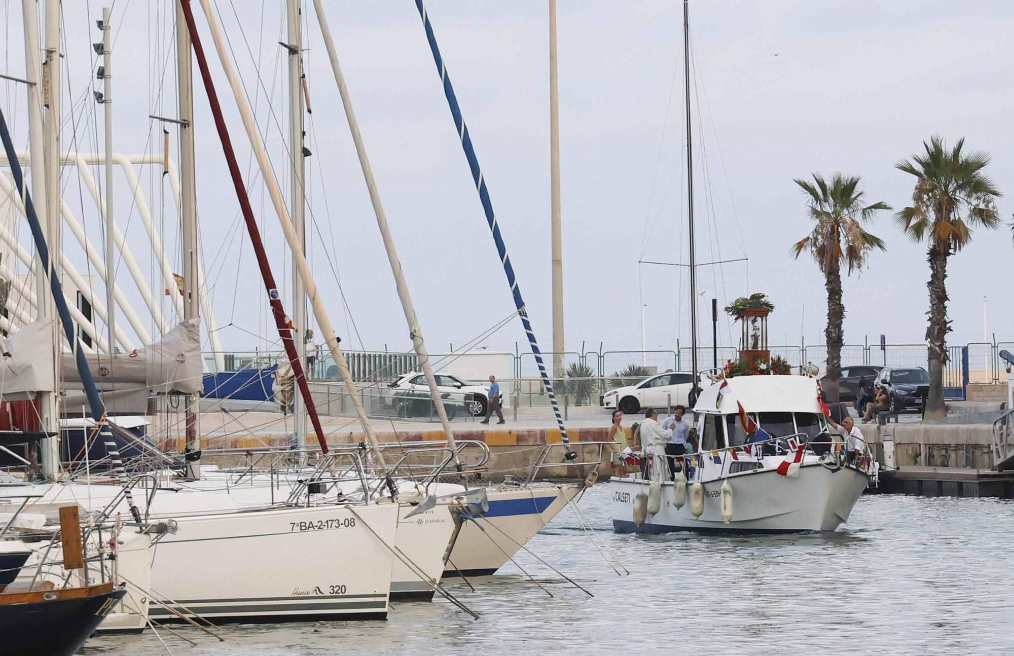 Así ha celebrado el Real Club de Regatas de Alicante la procesión de la Virgen del Carmen
