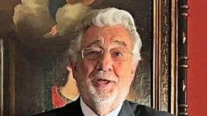 Plácido Domingo durante el vídeo con el que agradeció el premio.