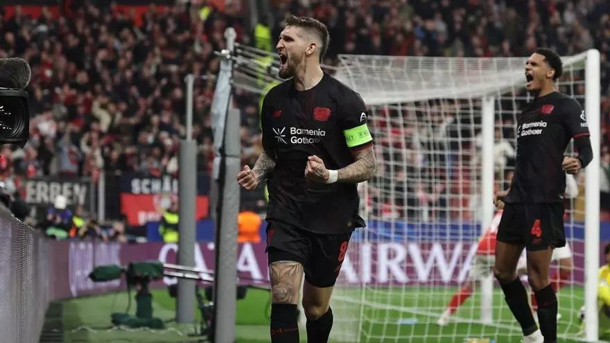 ¡El potente cabezazo de Andrich abrió la lata en el BayArena!