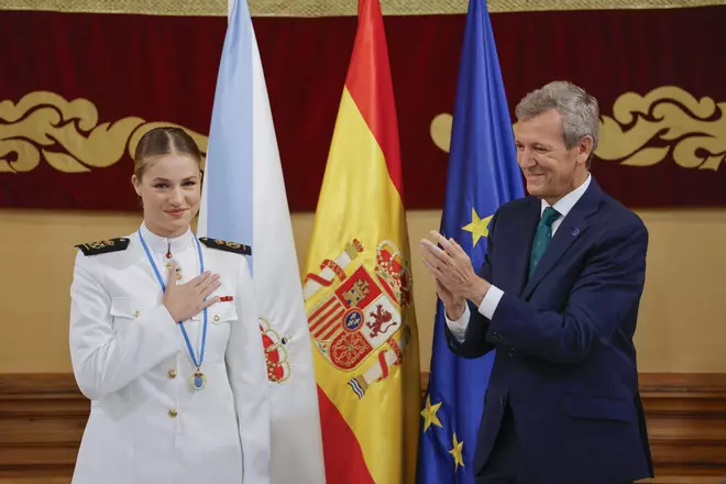 La princesa Leonor recibe la Medalla de Galicia