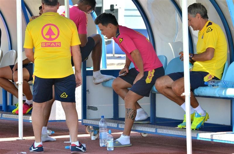 Fase final del entrenamiento de la UD Las Palmas