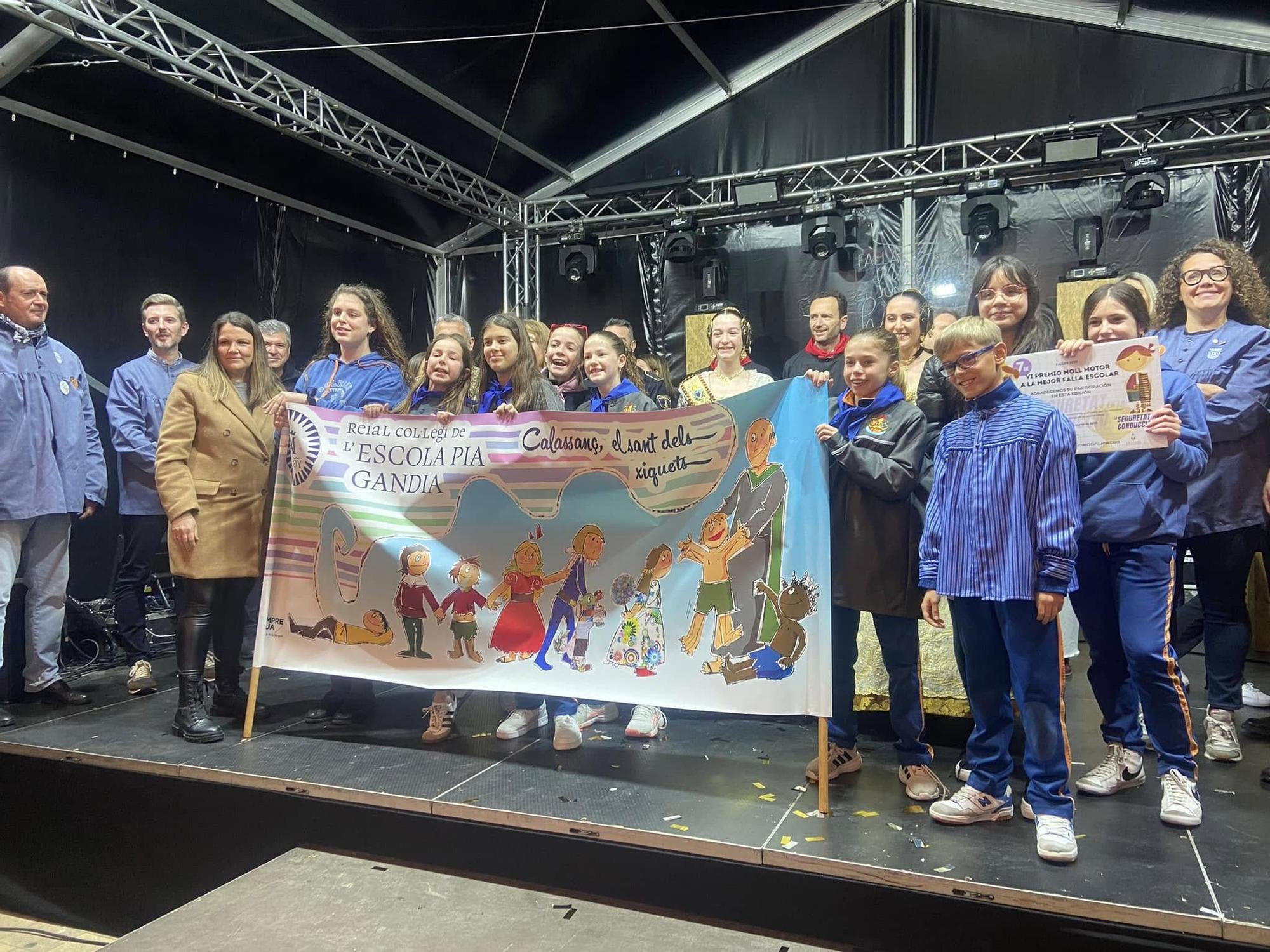 Así ha sido la entrega de premios de fallas escolares que organiza Moll Motor