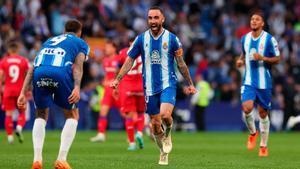 Darder celebra el triunfo ante el Getafe