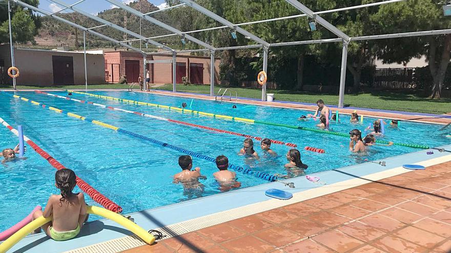 Uno de los cursos en la piscina