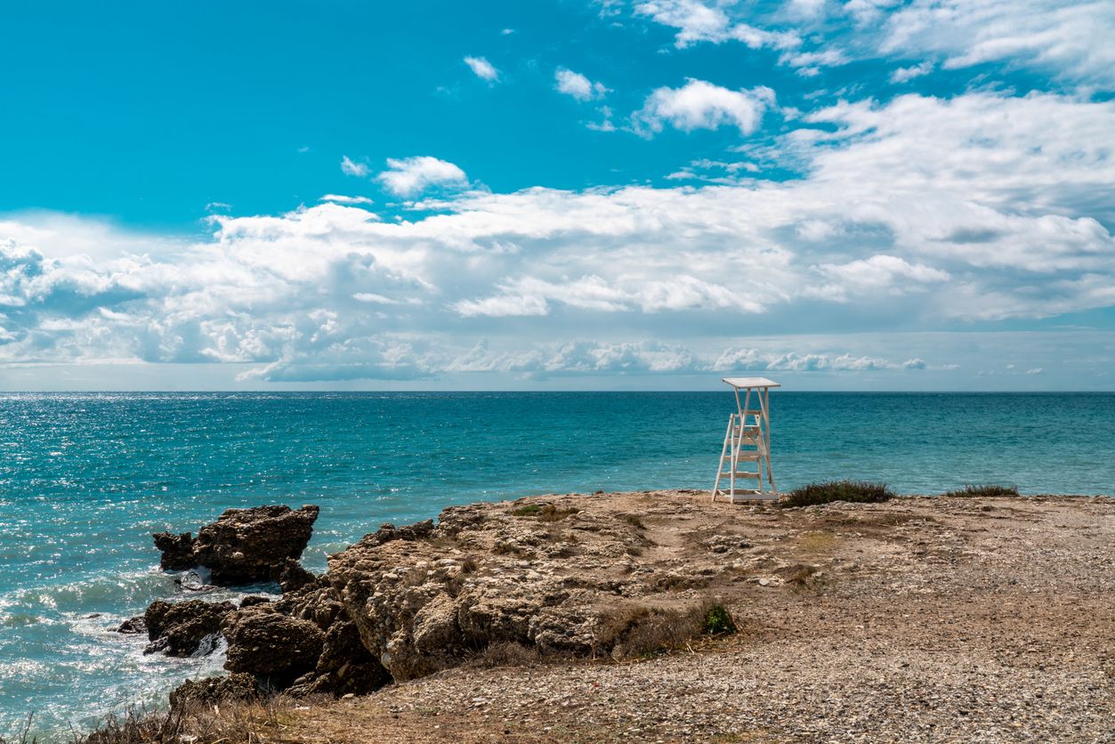 Playa tranquila de Torrox Costa