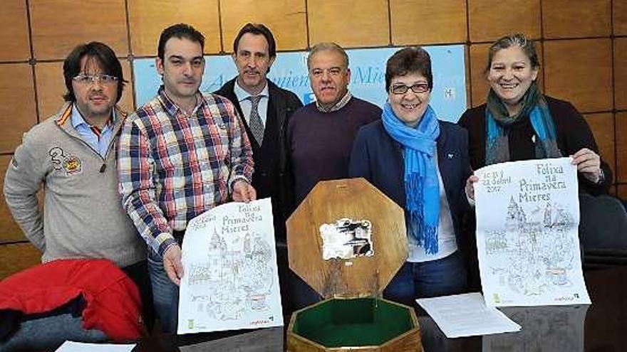 Fernández, Álvarez, Rodríguez, García, Fidalgo y Muñoz, ayer.