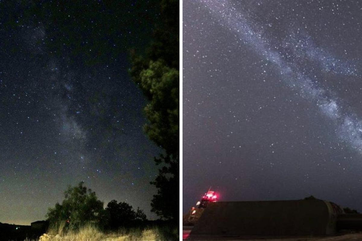 Monte Arabí, en Yecla (I) y el cielo desde Calblanque, en Cartagena.