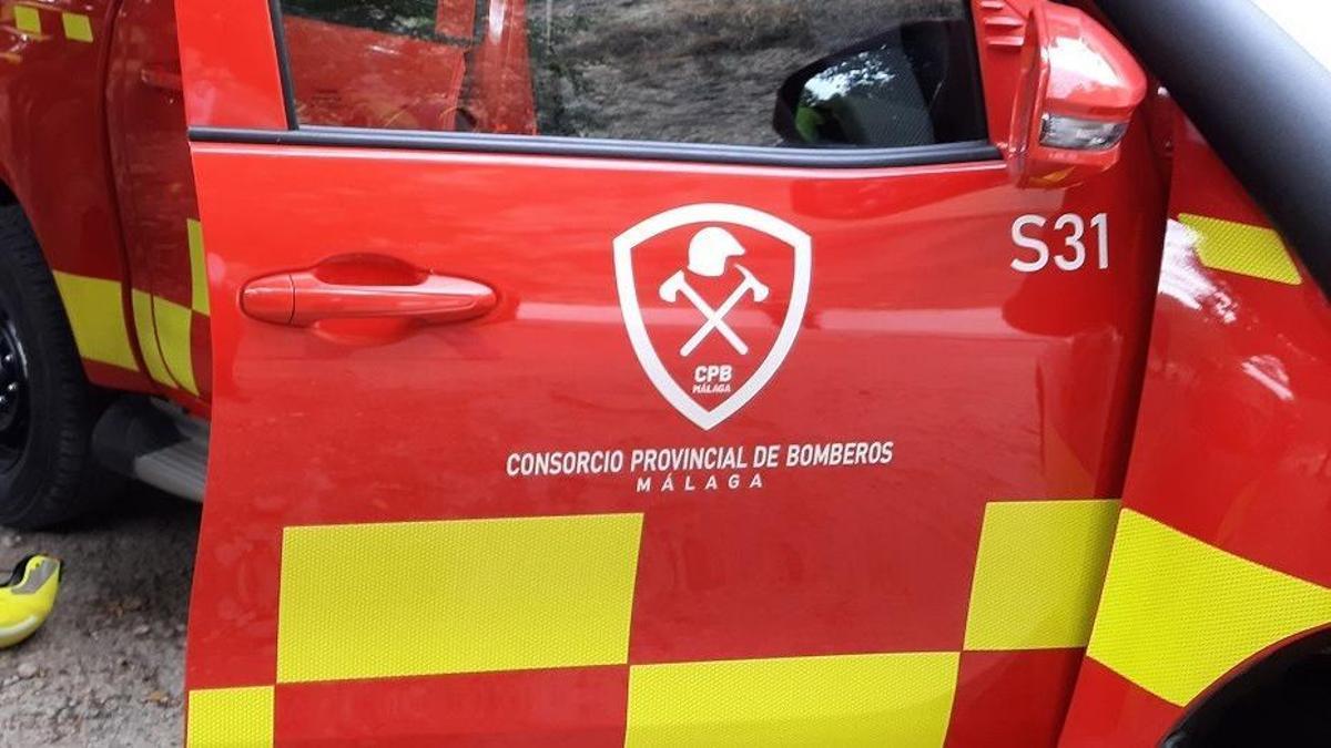 Camión del Consorcio Provincial de Bomberos de Málaga.