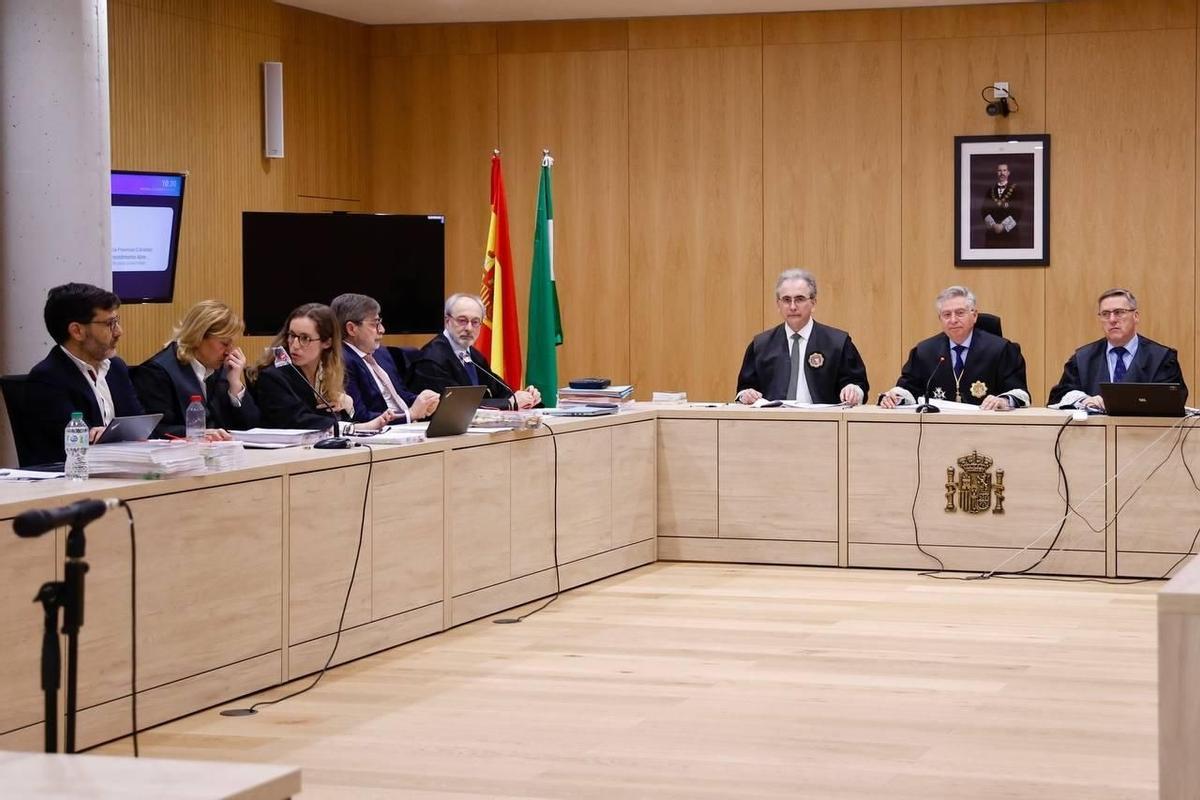 Una imagen del juicio celebrado contra Jesús León y Carlos González en la Audiencia provincial.