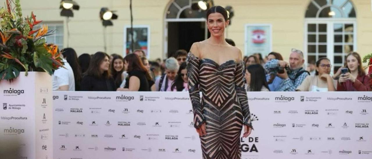 Bárbara Hermosilla, en la alfombra roja del Festival de Málaga, en la jornada inaugural.  |  MJ ORIGINAL
