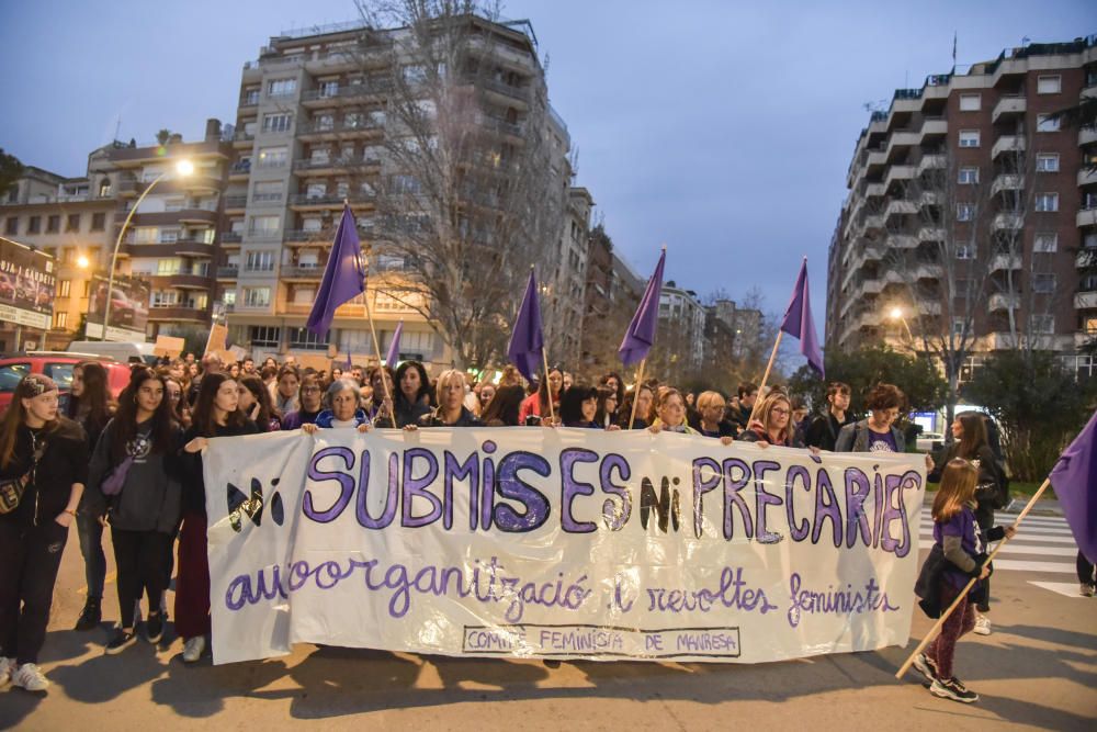 Manifestació feminista del 8M a Manresa