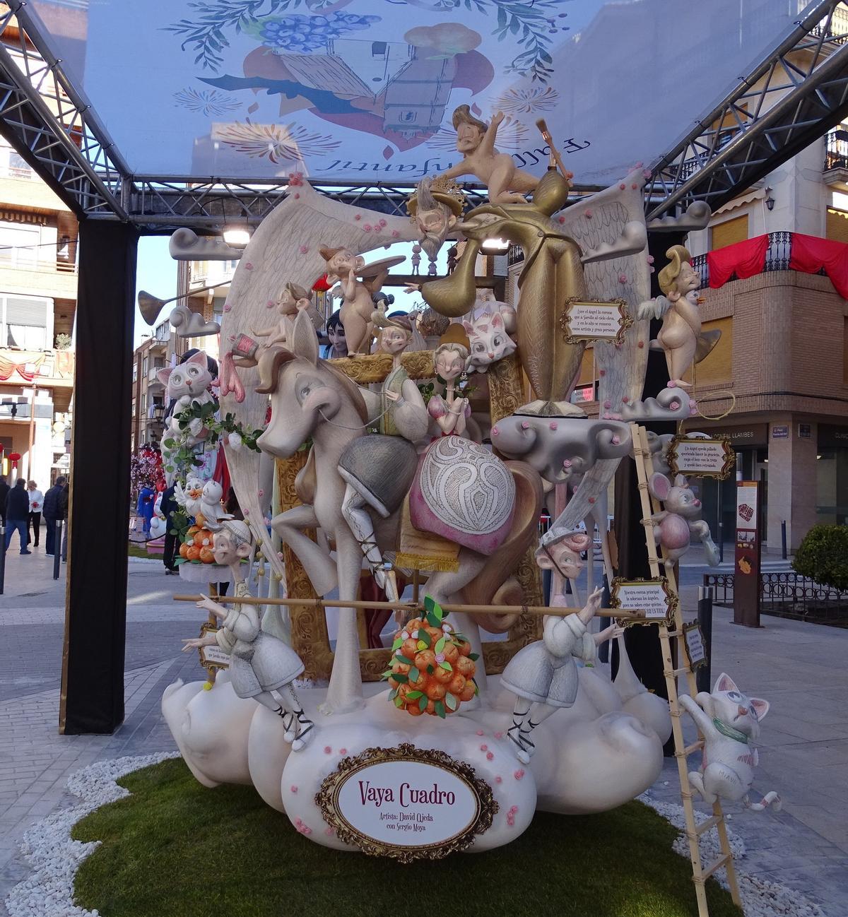 La falla infantil San Ildefonso de Utiel, ganadora del primer premio de su categoría.