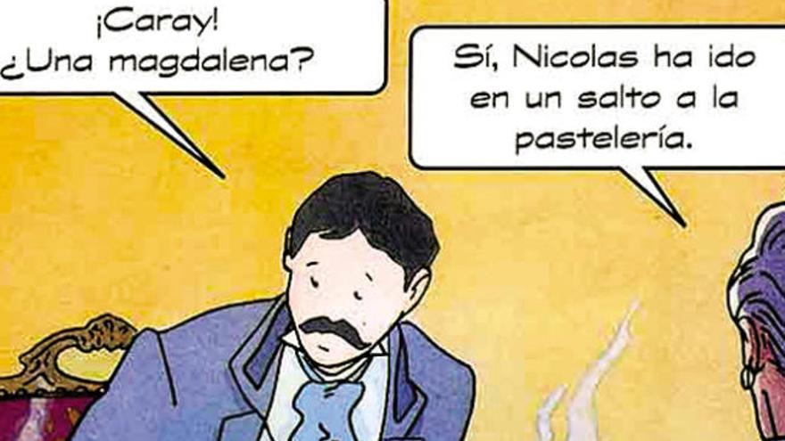 Una viñeta de la novela &#039;En busca del tiempo perdido&#039; de Marcel Proust.