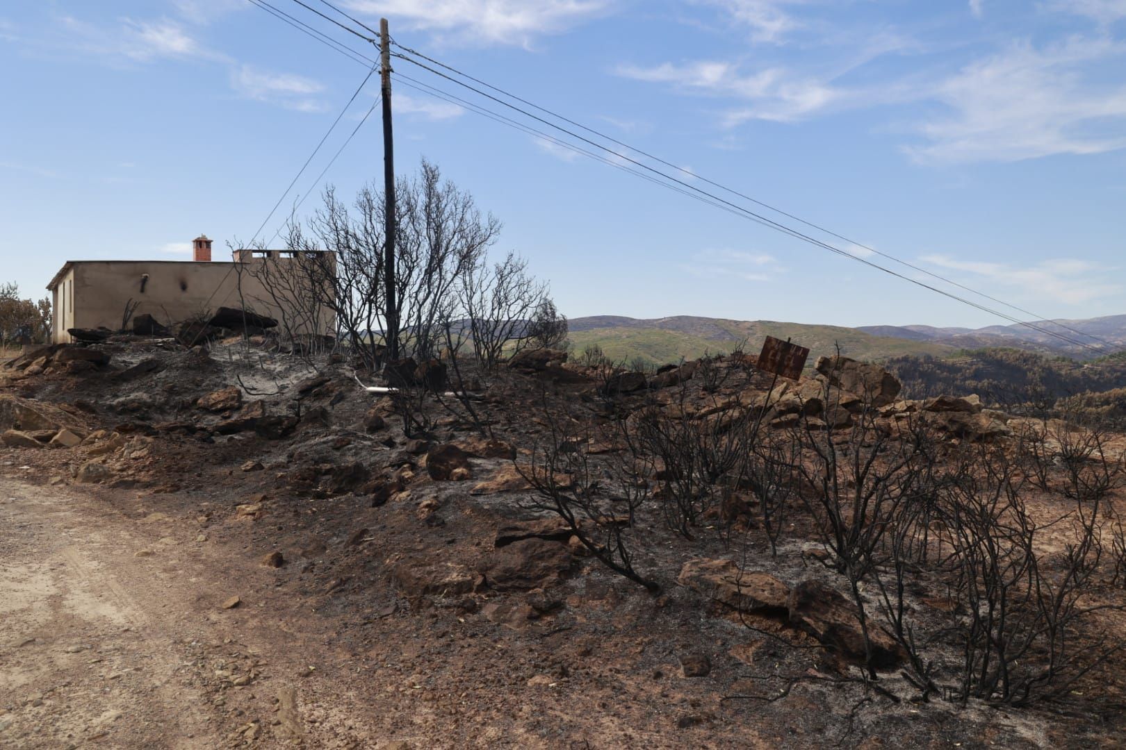 Las consecuencias del incendio de Bejís en Teresa