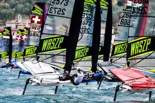 En marxa la competició de vela lleugera EuroCup Waszp a Roses