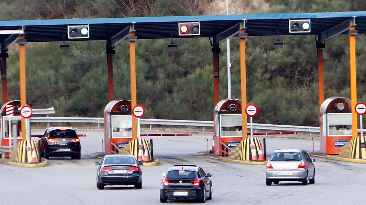 Cabinas de peaje de la autopista Vigo-Baiona