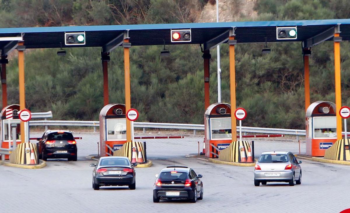 Cabinas de peaje de la autopista Vigo-Baiona