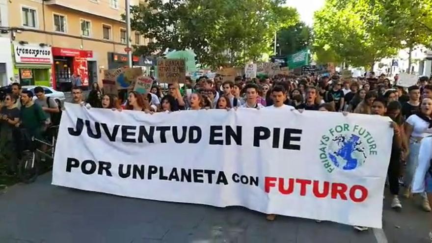 Manifestación por el clima en Zaragoza